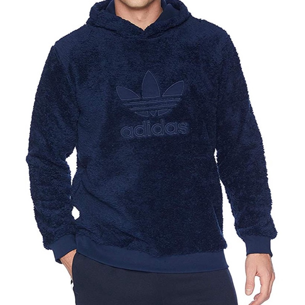 SOLD -Adidas men navy blue sweater hoodie